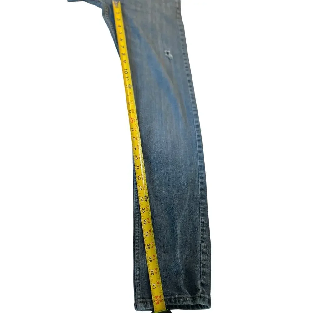 Vintage Wrangler Men's Straight Blue Faded Jeans‎ Size ~30x32